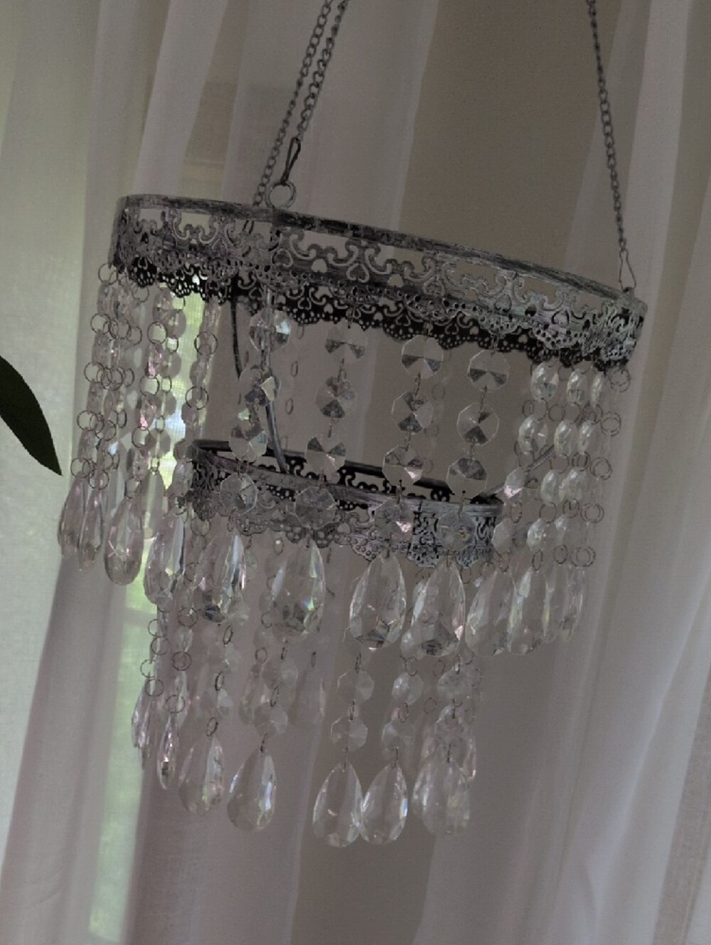 Metal Crystal Chandelier
